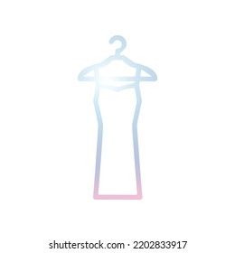 Illustration Vector graphic of hanger icon. Fit for fashion, wardrobe, clothes, retail etc.