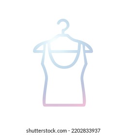 Illustration Vector graphic of hanger icon. Fit for fashion, wardrobe, clothes, retail etc.