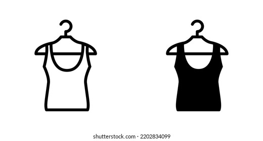 Illustration Vector graphic of hanger icon. Fit for fashion, wardrobe, clothes, retail etc.