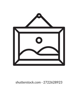 Ilustración Vector gráfico de colgante enmarcado icono de arte