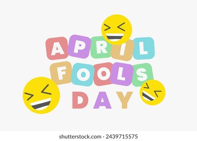 Ilustración gráfico vectorial de feliz día de los inocentes abril. Bueno para póster o fondo