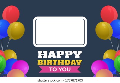 Illustration Vector Graphic Of Happy Birthday Greeting Cards, Good For Backgrounds, Posters, Birthday Greeting Cards
