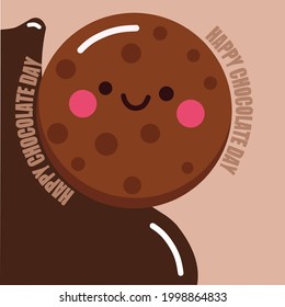 Illustration vector graphic of happy Chocolat day