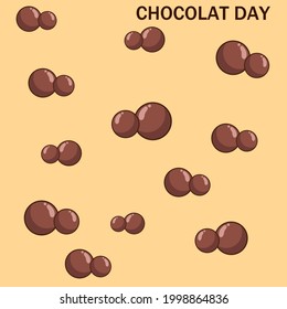 Gráfico vectorial de ilustración de feliz día de Chocolat