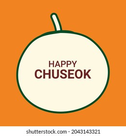 Illustration, Vektorgrafik von Happy Chuseok Koreanischer Erntetag