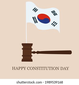 Illustration vector graphic of happy constitution day