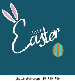 Illustration vector graphic of happy easter perfect for greeting cards.