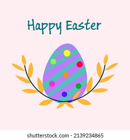 Illustration vector graphic of happy easter 