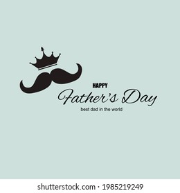 Illustration vector graphic of happy father's day