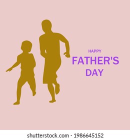 Illustration vector graphic of happy father's day