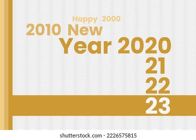 Gráfico vectorial de ilustración de feliz año nuevo 2023