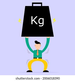 Illustration vector graphic of a hard worker
