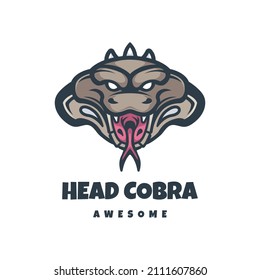 Illustration vector graphic of Head Cobra, good for logo design