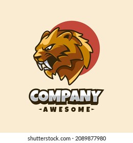 Illustration vector graphic of head tiger, good for logo design