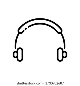 Illustrationsvektorgrafik des für das Kopfhörer wichtigen Symbols