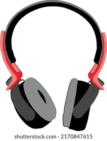 Illustration vector graphic of headphone. Good for commercial use