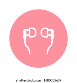 Illustration vector graphic of headset icon