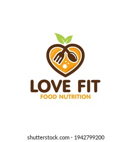 Illustration vector graphic of health diet nutrition concept Logo Design template