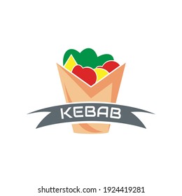 illustration vector graphic of healthy kebab food containing vegetables and meat, perfect for fast food, restaurant, resto, cafe, junk food, etc.