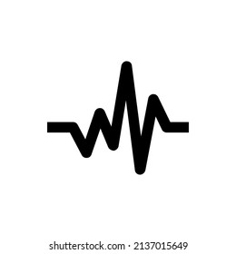 Illustration vector graphic of hearbeat icon. Concept flat design. Perfect for icon, poster, banner, web, label, sign, symbol, logo, card, template, application, etc.