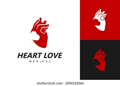 Logo de Illustration Vector Graphic of Heart Love. Perfecto para la empresa del sector de la salud