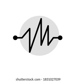 Illustration Vector graphic of heart pulse icon