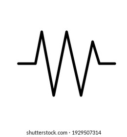 Illustration Vector graphic of heart pulse icon