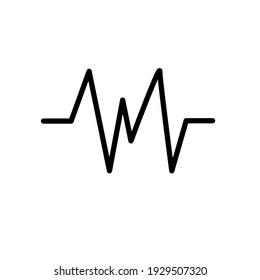 Illustration Vector graphic of heart pulse icon