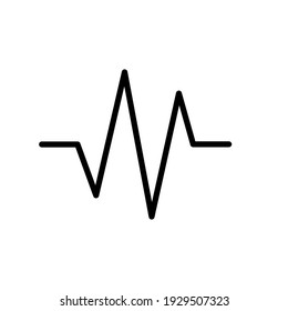 Illustration Vector graphic of heart pulse icon