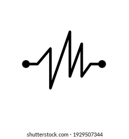Illustration Vector graphic of heart pulse icon