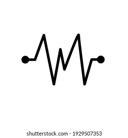 Illustration Vector graphic of heart pulse icon