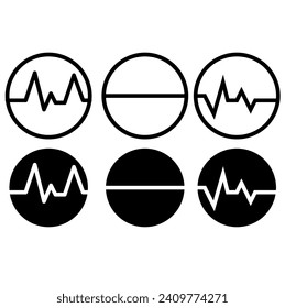 Ilustración del dispositivo de detección de velocidad cardiaca gráfica vectorial