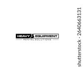 Illustration vector graphic of heavy equipment, excavator construction, logo design template 