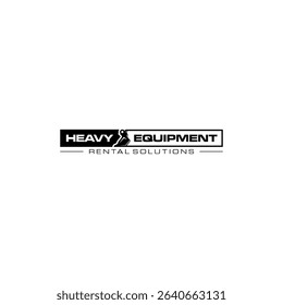Illustration vector graphic of heavy equipment, excavator construction, logo design template 