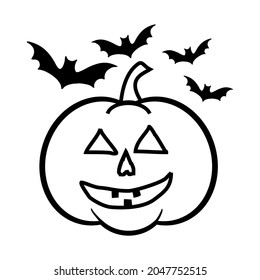Illustration vector graphic of helloween. Great for helloween party icons, flyer images, banners, etc. Simple flat image.