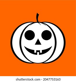 Gráfico vectorial de ilustración de helloween. Ideal para iconos de la fiesta de ayuda, imágenes de volante, banners, etc. Imagen plana simple.