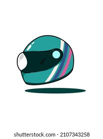 Illustration vector graphic of Helmets Fullface