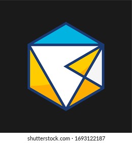 illustration vector graphic of hexagon abstract
