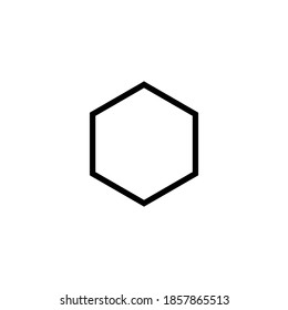 
gráfico vectorial de ilustración del icono de línea hexagonal