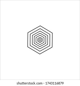 Ilustración vectorial gráfico del hexágono, Perfecto para el efecto abstracto, etc.
