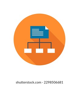 Illustration Vector Graphic of Hierarchy, structure Icon