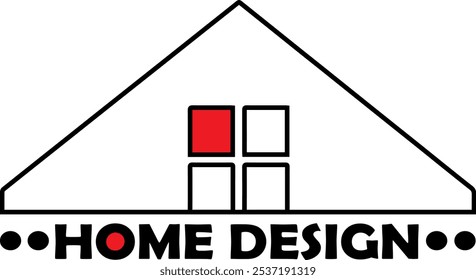Ilustración Vector Gráfico de diseño del hogar Icono de construcción