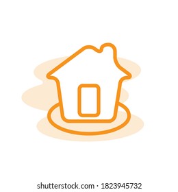 Illustration Vector graphic of home icon. Fit for house, real estate, residential, cottage, etc.