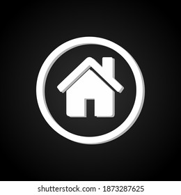 Illustration vector graphic of home icon. Concept flat design. Perfect for poster, banner, web, symbol, application, card, template, coverbook, logo, etc.