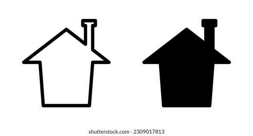 Illustration Vector graphic of Home icon. Fit for house, real estate, residential, cottage, etc.