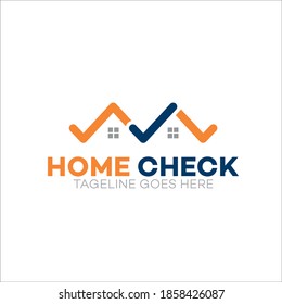 Illustration vector graphic of home inspection company logo design template