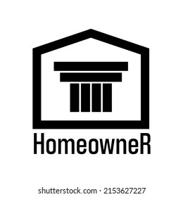 Illustration Vector Graphic of Home and Law logo design