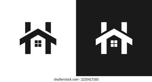 illustration vector graphic of home letter H 