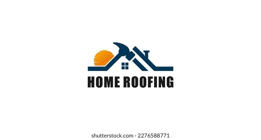 illustration vector graphic of home roofing service