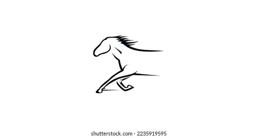 illustration vector graphic of horse
